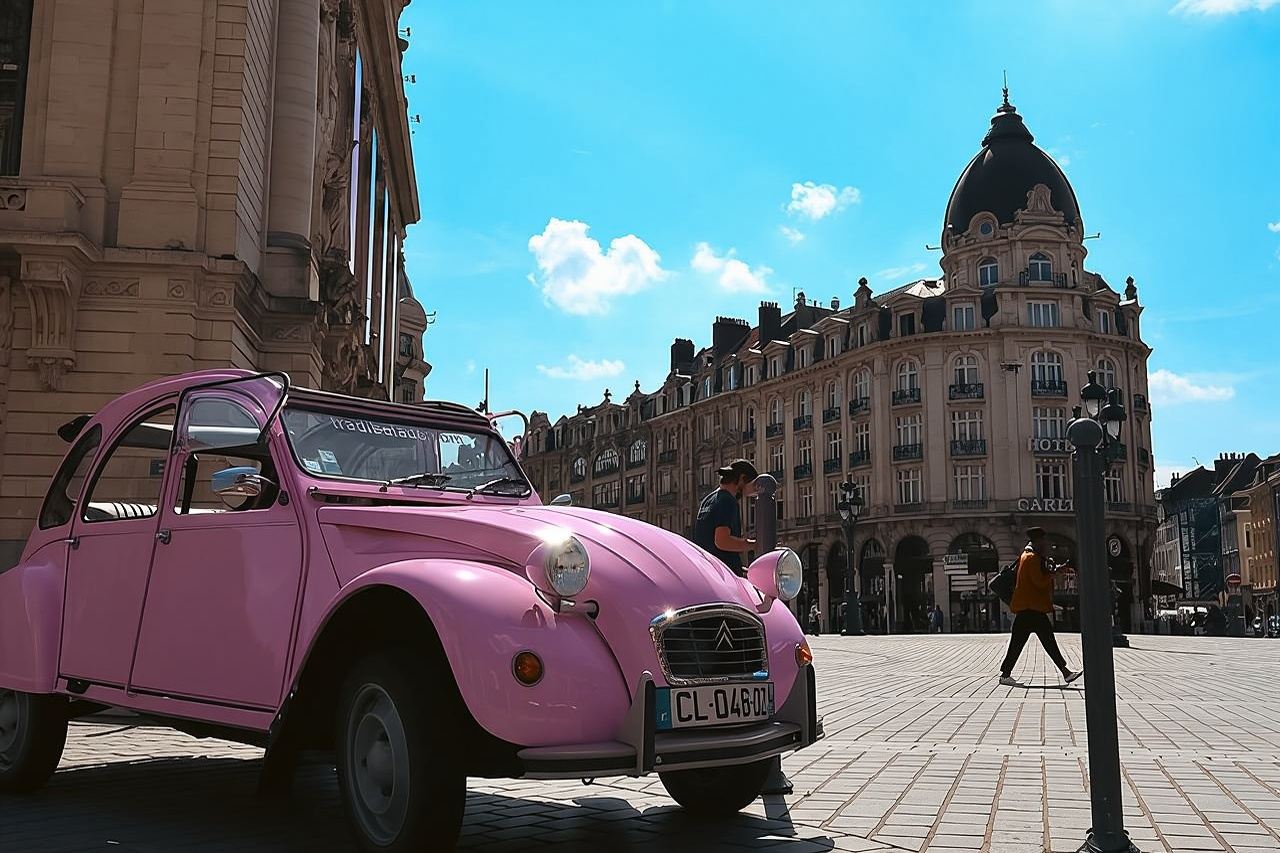 30-minütige private Stadtführung durch Lille im Cabriolet 2CV