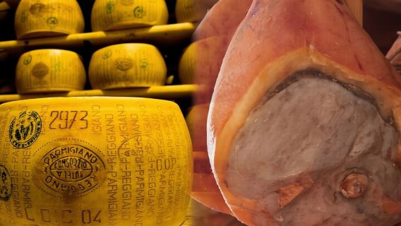 Tour Parmigiano Reggiano dairy and Parma ham