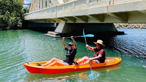 2 hour tandem kayak rental at our private launch area in Hale'iwa