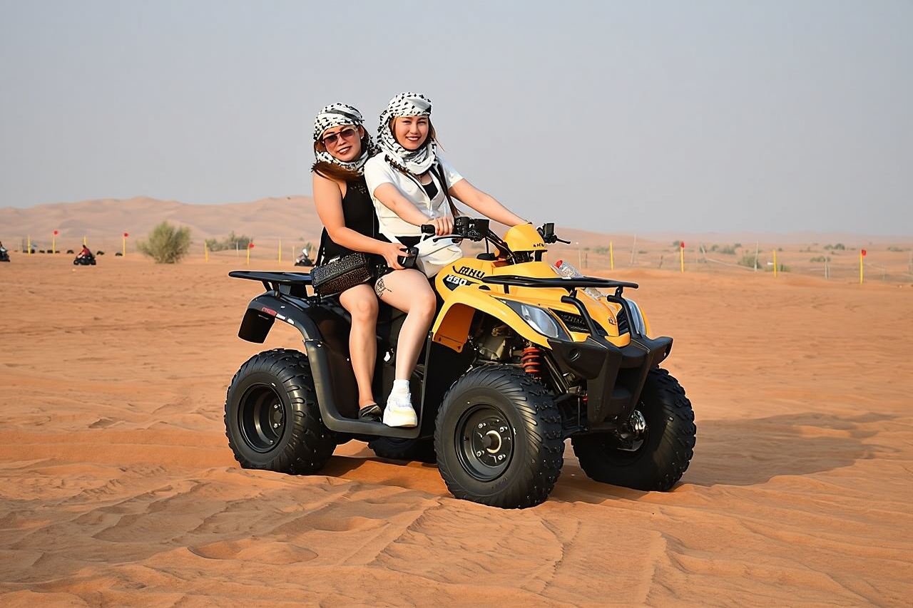 Dubai Red Duns ATV, giro in cammello, osservazione delle stelle e cena barbecue premium