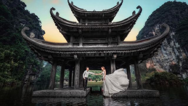 越南寧平省寧平陸龍灣一日遊【拜頂寺+長安河流線】