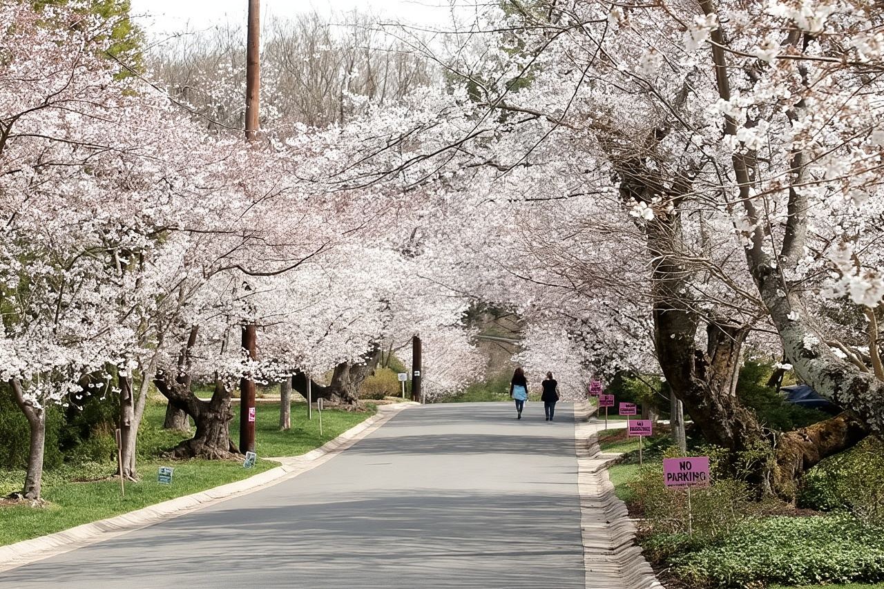 Small Group Max 12: Kenwood Cherry Blossoms: Washington DC Half-Day Escape