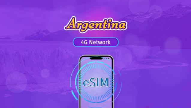 Argentina | 4G eSIM | Day pass/Total Package | 24H Billing | 1-30 days | QR code