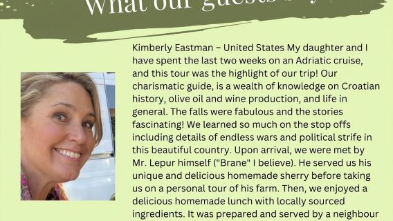 Huile d'olive et vin de Zadar avec vues et histoire dalmates