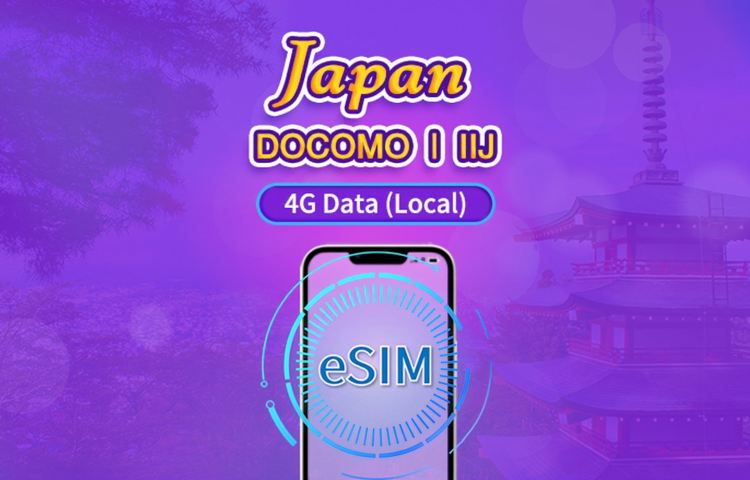 Japan DOCOMO (IIJ) eSIM | Supports Google Maps / TikTok / ChatGPT | Daily/Total Data Plans | Calendar-Day Billing | 1–30 Days | QR Code