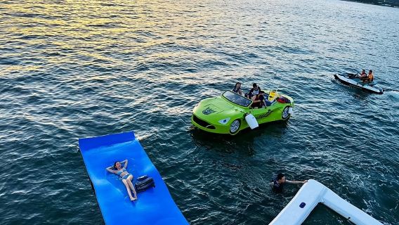 【深センヨットレンタル】七星湾68フィートの豪華ヨットチャーター(定員1~10名)【ドリンク+フルーツ盛り合わせ+KTV+操船体験】誕生日/プロポーズ/ビジネスなど