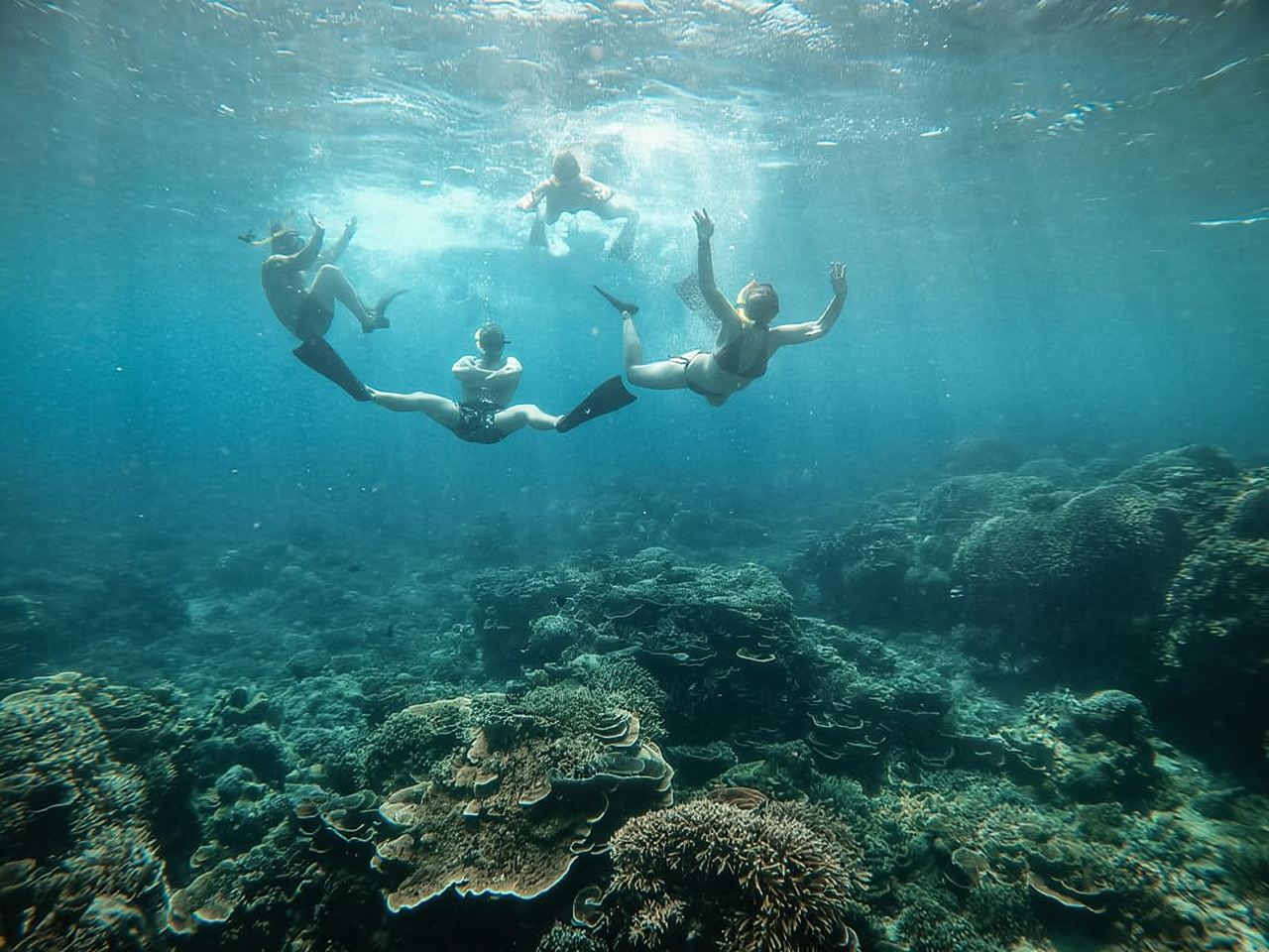 From Gili Air: Snorkeling with Turtles & Underwater Statue