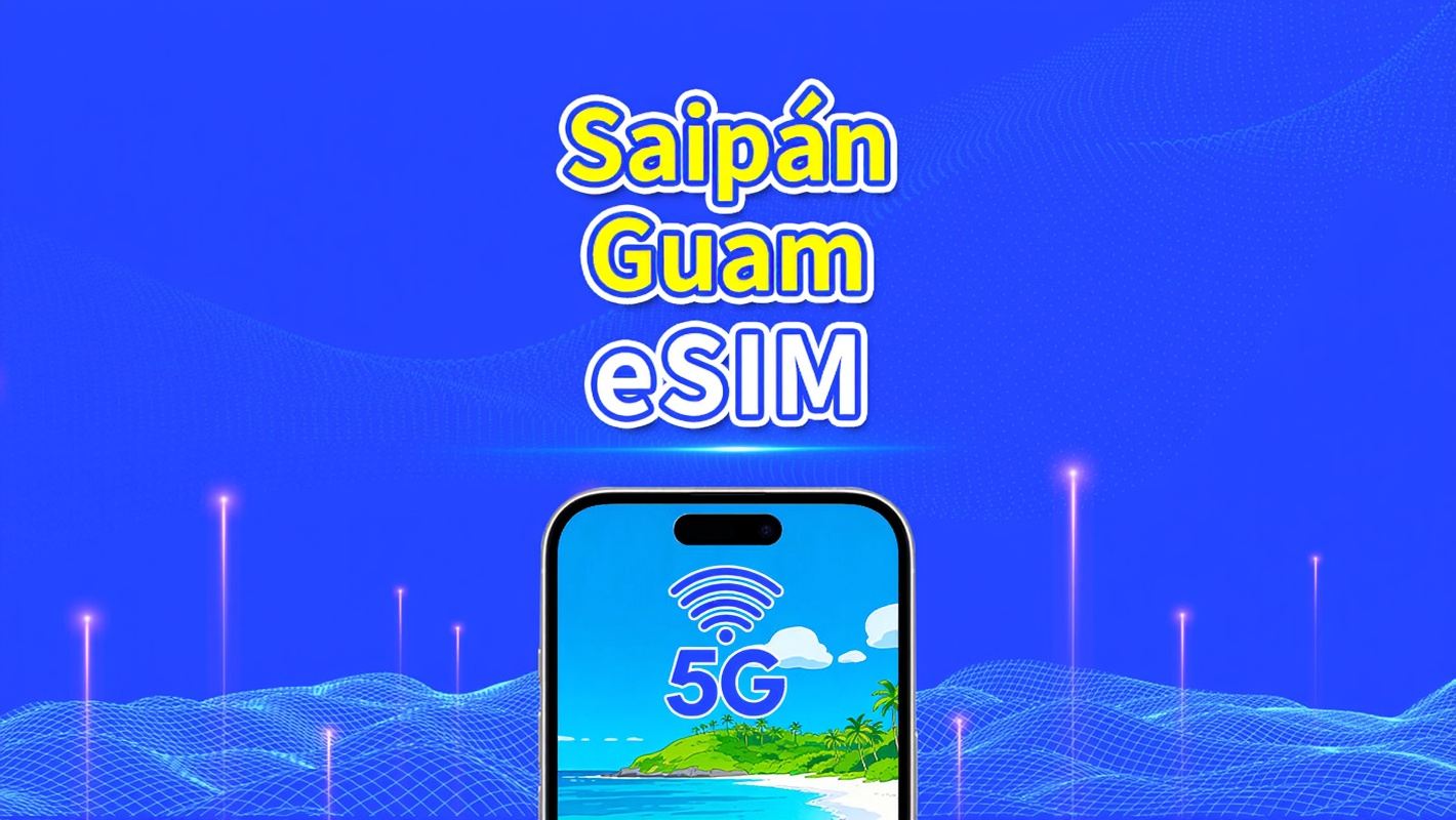 eSIM de Saipán + Guam | red de alta velocidad | 5G/4G | Paquete de datos diario/total | Facturación por día natural | 1-30 días | código QR