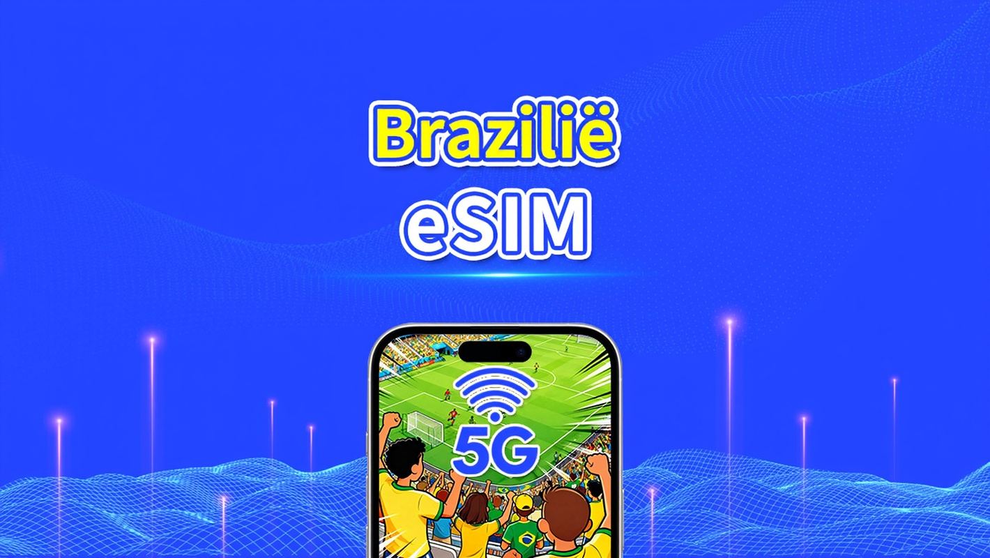 Brazilië eSIM | 5G/4G | Dagelijks/Totaal Datapakket | 1–30 dagen | 24-Uurs Facturering | QR-code