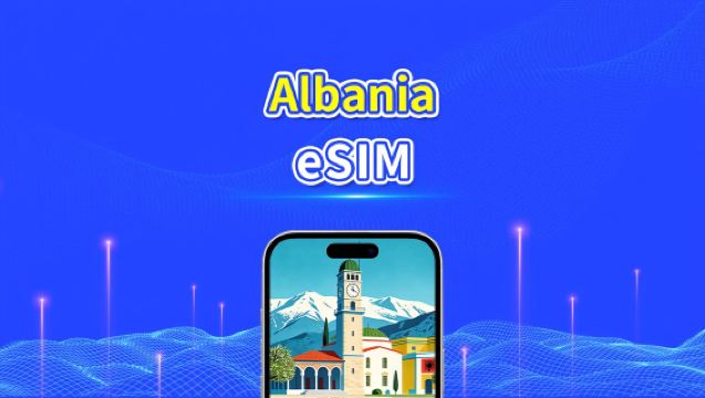 Albania eSIM 5G/4G | Cobertura de doble red | Paquete de datos diario/total | Facturación por 24 horas | 1–30 días | Código QR