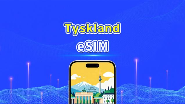 Tyskland eSIM | 5G/4G | Daglig pakke/datapakke | 24 timer | 1-30 dage | QR-kode