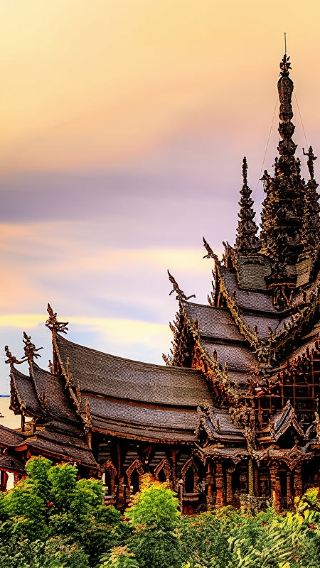 [Private Small-Group Car Tour from Pattaya] : Sanctuary of Truth + Seven Buddhas Mountain + Nong Nooch Tropical Garden + Pink Beach
