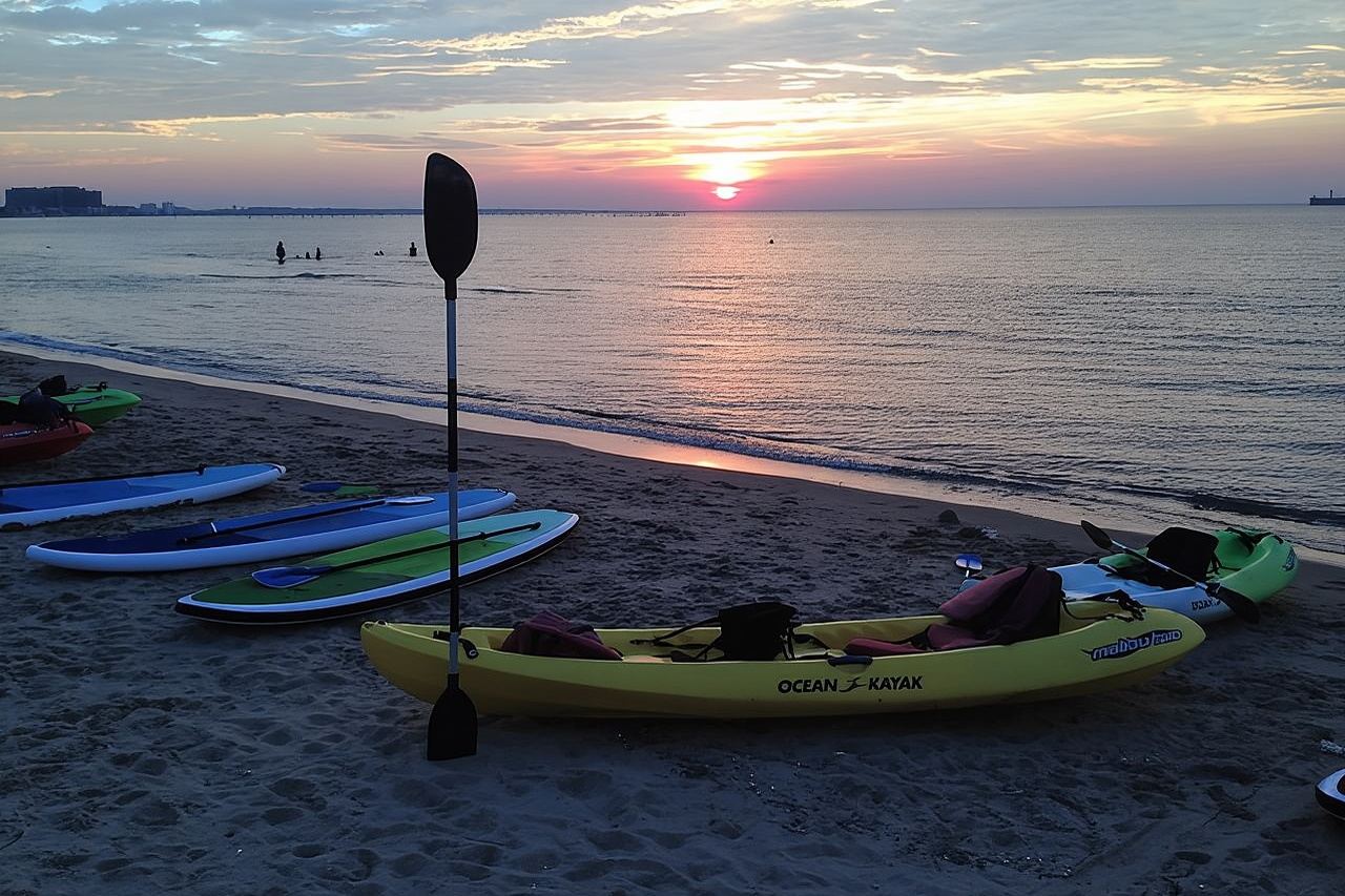 Tour in kayak con i delfini al tramonto