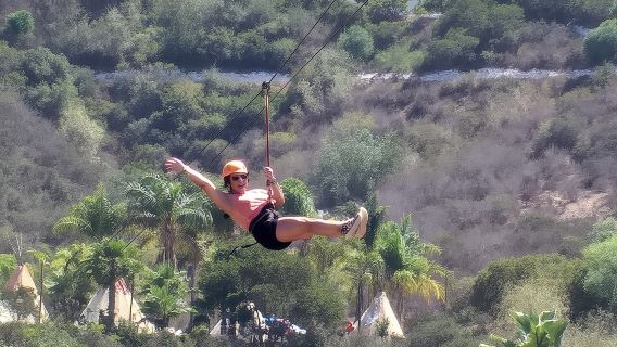 Adventure in Ensenada with Zipline, Marine Geyser and Shops