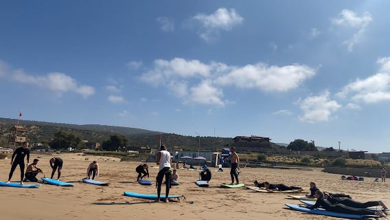 Surf lesson with pickup from Agadir and Taghazout