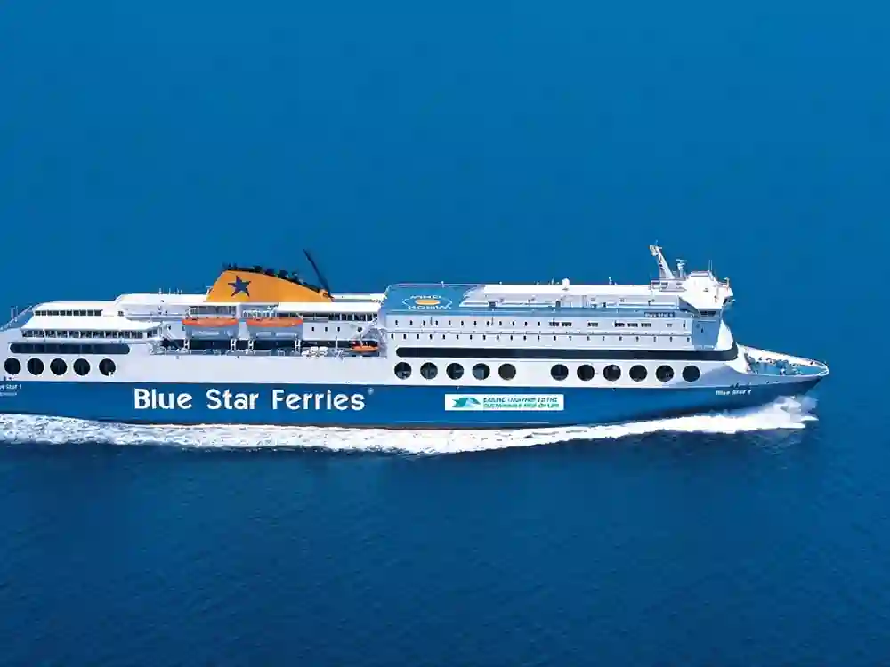 ギリシャ・アテネ～サントリーニ ブルースター乗船チケット 片道・往復