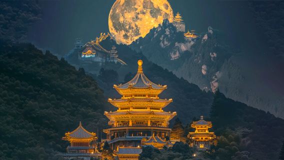 Excursion d'une journée à Dujiangyan, mont Qingcheng, Yangtianwo, vue nocturne des larmes bleues du pont Nan et dégustation de tête de lapin