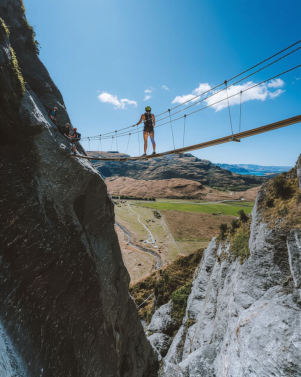 Wanaka: 4-Hour Intermediate Waterfall Cable Climb