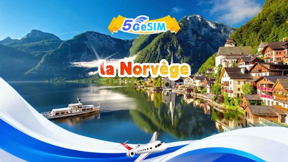 eSIM 5G Norvège | Forfait complet | Total 1 à 30 Go | 3 à 30 jours | Service 24h/24 | QR code