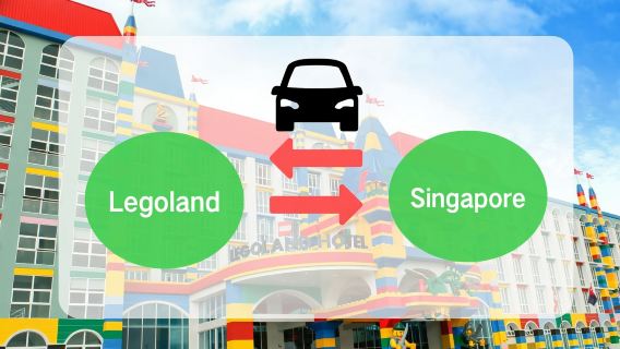 Transferência Privada de Carro Ponto a Ponto entre Legoland e Singapura