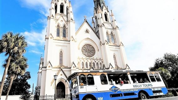 Explore Savannah Sightseeing Trolley Tour with Bonus Unlimited Shuttle Service