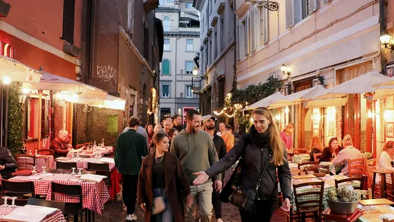 Visite gastronomique de Rome : Les trésors cachés du Trastevere avec dîner et vin