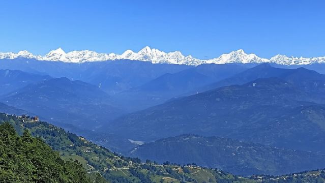 Mt Everest view from Nagarkot -hiking to Changu UNESCO site