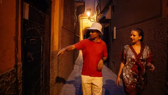 ทัวร์ส่วนตัวยามค่ำคืน 2.5 ชั่วโมงที่มาร์ราเกชเมจิก