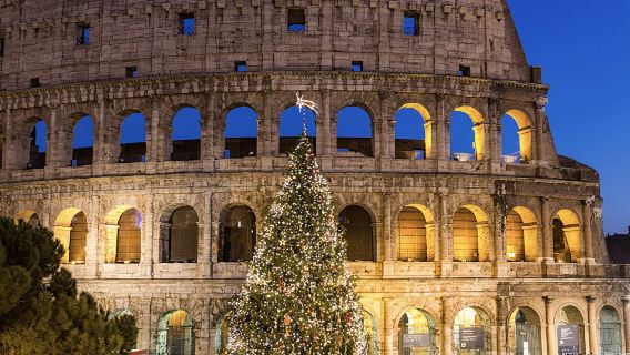 Рим: Ночная экскурсия на автобусе с открытым верхом