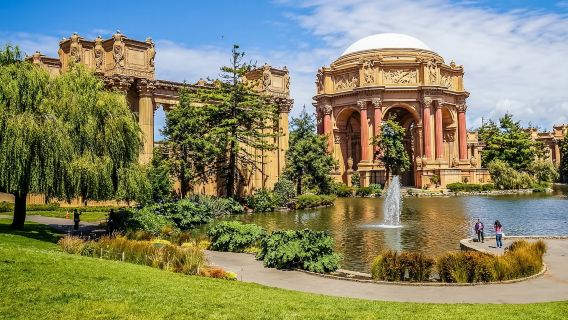 【經典路線-美國三藩市】藝術宮+金門大橋+九曲花街+漁人碼頭