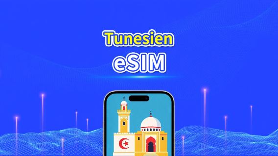 Tunesien eSIM | 4G | Tages-/Gesamt-Datenpaket | 1–30 Tage | 24-Stunden-Abrechnung | QR-Code