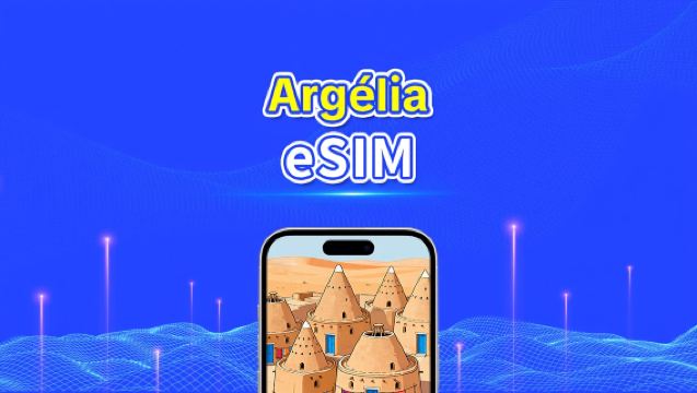 eSIM da Argélia | 4G | Dados de alta velocidade | 24 horas | Dias opcionais de 1 a 30 dias | Código QR