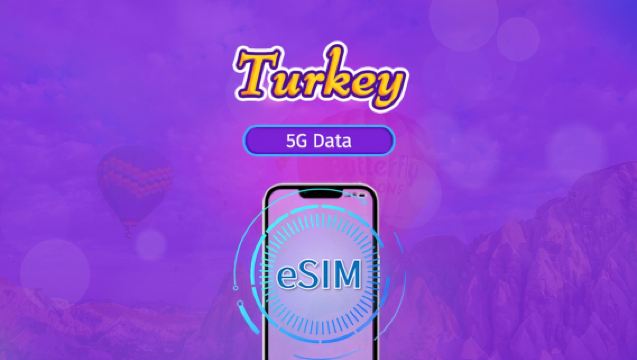 Turki | eSIM 5G/4G | Paket Harian / Paket Volume Tetap | Penagihan per Hari Kalender | 1-30 Hari | Kode QR