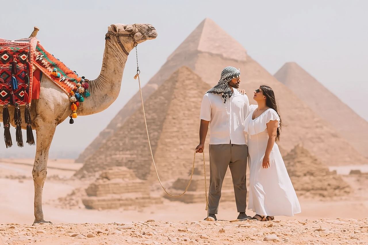 Tour privato Piramidi di Giza, Sfinge, pranzo, cammello e interno della terza piramide