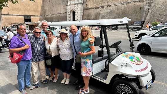 Roma: tour turistico privato/di gruppo di 4 ore in golf cart