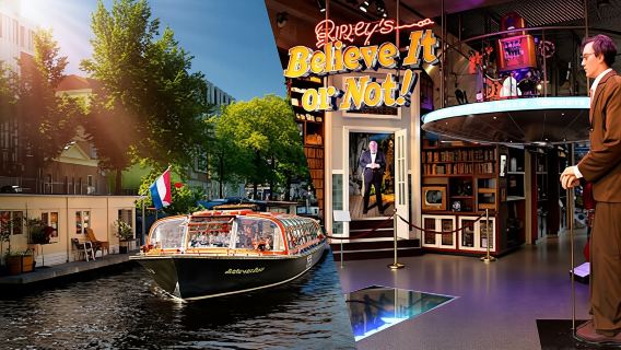 Ripley's Believe It or Not! Amsterdam ticket and one-hour canal cruise