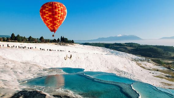 Da Antalya: gita di un giorno a Pamukkale con volo in mongolfiera facoltativo