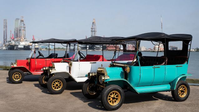 1908 Model-T Elektrikli Golf Arabası Kiralama Replikası