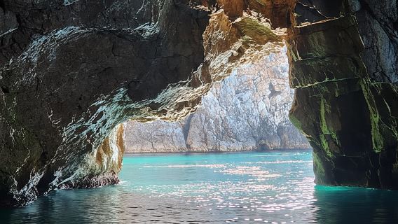 Azure Wonders: Kotor's Blue Cave Expedition