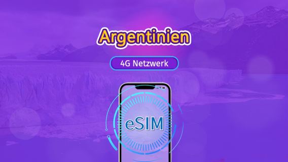 Argentinien | 5G/4G eSIM | Gesamtpaket | 24-Stunden Abrechnung | 30 Tage | QR-Code