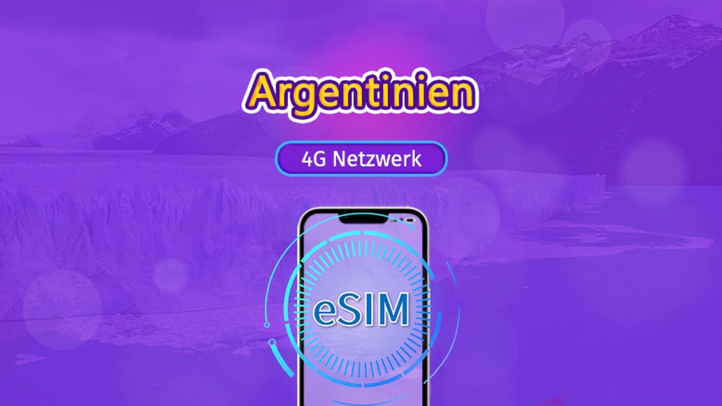 Argentinien | 5G/4G eSIM | Gesamtpaket | 24-Stunden Abrechnung | 30 Tage | QR-Code