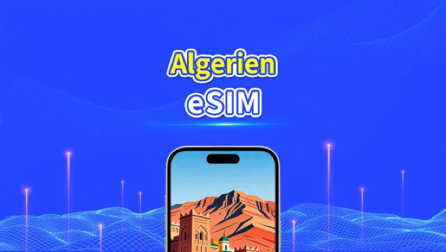 Algerien eSIM | 4G | Tages-/Gesamt-Datenpaket | 1–30 Tage | 24-Stunden-Abrechnung | QR-Code