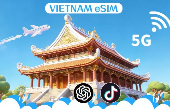 越南 eSIM | 最高 100GB 流量 | 4G/5G 網路連線 | 1-30 天