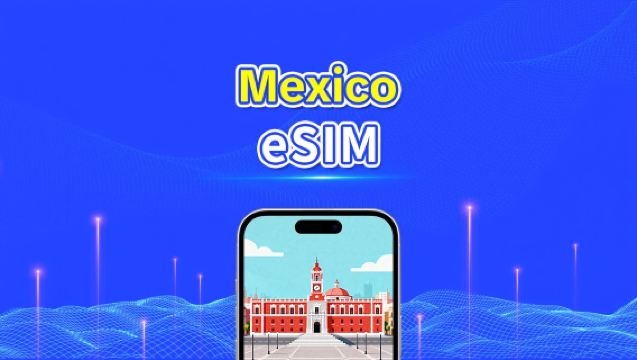 Mexiko eSIM | 5G/4G | Dagligt paket/datapaket | Höghastighetsdata | 24 timmar | 1-30 dagar | QR-kod