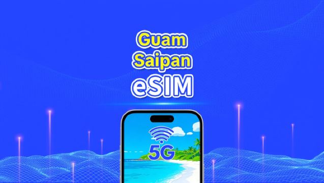 eSIM para Saipan + Guam | Dados de alta velocidade | 5G/4G | Pacote diário/de dados | 1-30 dias | Cobrança por dia natural | Código QR