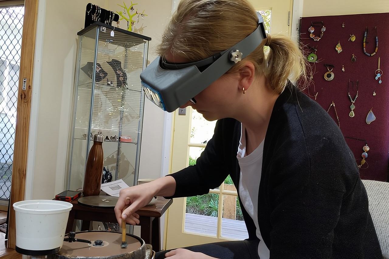 Laboratori di lucidatura degli opali nella splendida regione vinicola di Mudgee