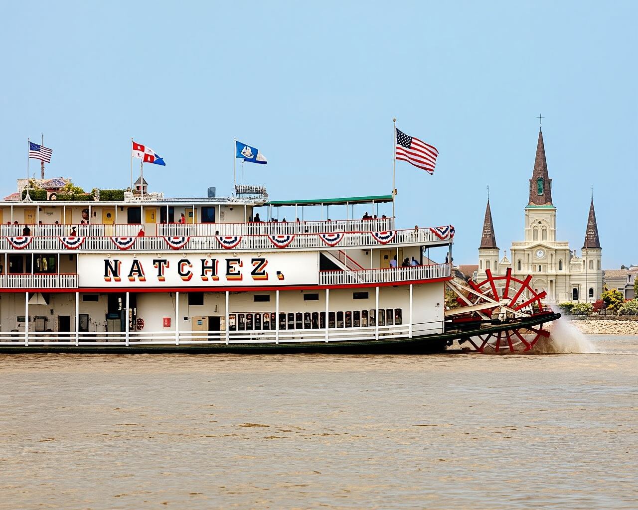 Steamboat Natchez Sunday Jazz Brunch Cruise in New Orleans