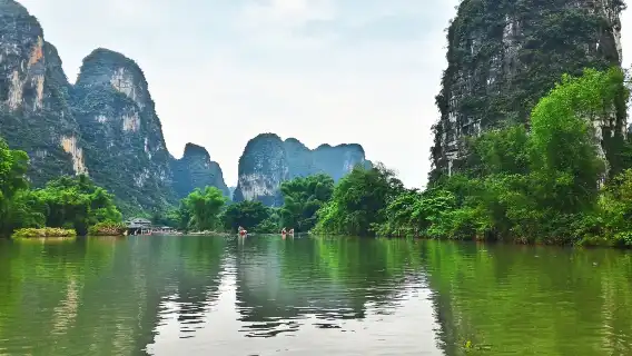 陽朔遇龍河設施+十里畫廊+世外桃源一日遊【人工竹筏漂流可選】