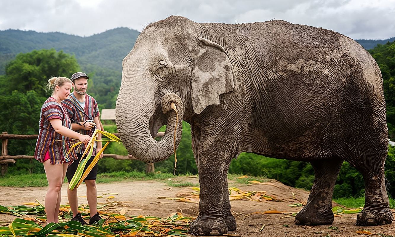 Tagesausflug zum Eagle Track Chiang Mai + Sattaya House/Chaplin Elephant Sanctuary