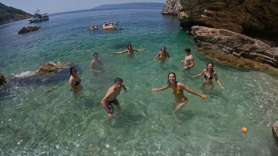 Opatija/Lovran: Boat Trip to Secluded Beaches on Island Cres